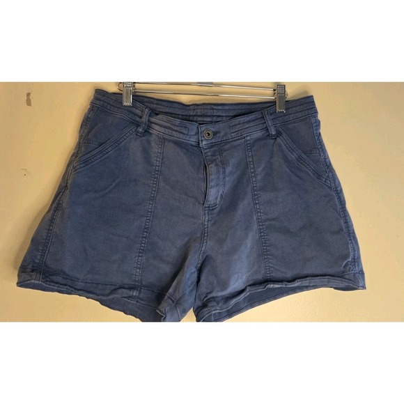 Kuhl Pants - Kuhl Shorts Womens 10 Blue Drawstring Snap Button Zipper Pockets Hiking Outdoor